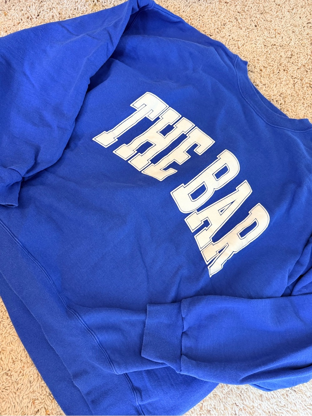 THE BAR | Varsity Crewneck - Cobalt Blue XL